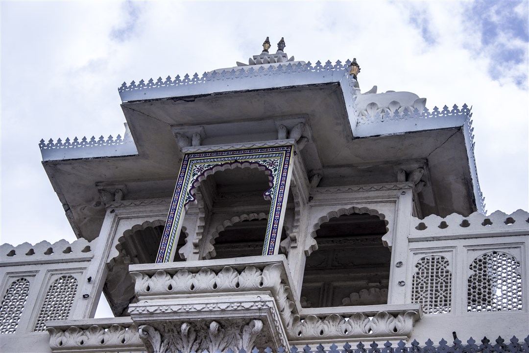 The magnificent galleries of the City Palace of Udaipur.