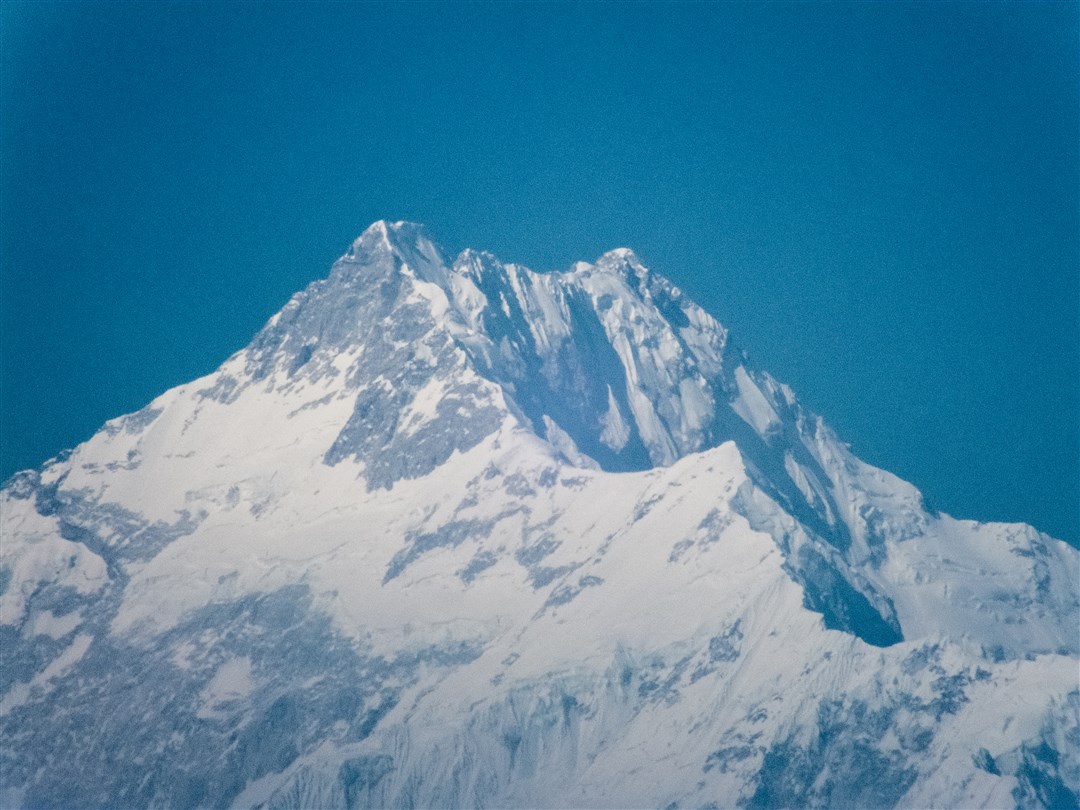 Mount Kanchenjunga as seen from Tashi View Point in Gangtok.